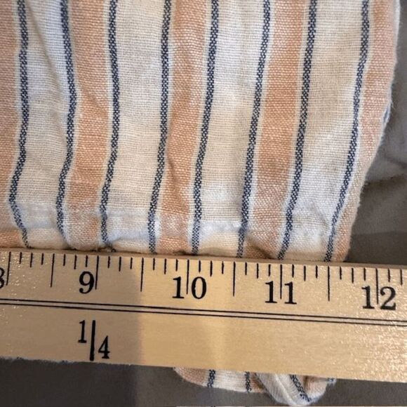 American Eagle Linen Blend High-Waisted Side Button Culottes Lined Size Medium - Picture 12 of 13